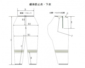 *スタンダードタイプ 下衣 *スタンダードタイプ 下衣